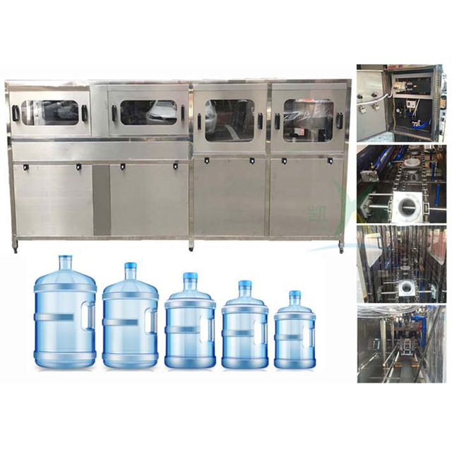 M&aacute;quina de enchimento autom&aacute;tica de &aacute;gua mineral pot&aacute;vel autom&aacute;tica de 120BPH 5 gal&otilde;es 20L
