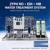 2TPH Dalawang yugto ng RO + EDI + Mixed Bed Ultrapure System